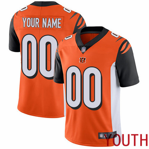 Limited Orange Youth Alternate Jersey NFL Customized Football Cincinnati Bengals Vapor Untouchable->customized nfl jersey->Custom Jersey